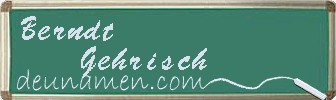 Berndt Gehrisch Visitenkarte